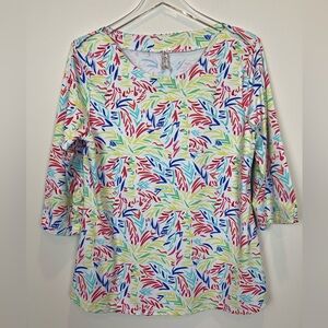 Lula B 3/4 Sleeve Top, Size Medium